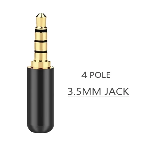 Plug De Audio 3.5mm De Aluminio Alta Calidad 4 Polos 3pzs (1)