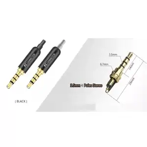 Plug De Audio 3.5mm De Aluminio Alta Calidad 4 Polos 3pzs Ejemplo