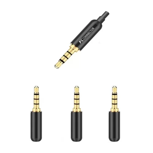 Plug De Audio 3.5mm De Aluminio Alta Calidad 4 Polos 3pzs Portada