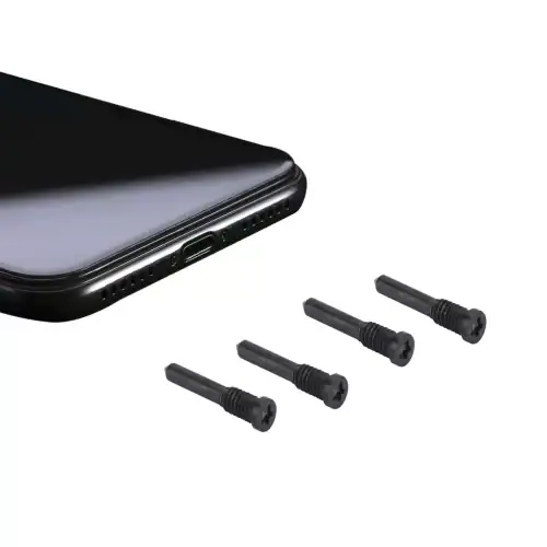 Tornillos Exteriores Estrella 0.8mm Para iPhone X Negro Ejemplo
