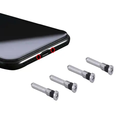 Tornillos Para iPhone 11 11 Pro 11 Pro Max 0.8mm Plata Ejemplo