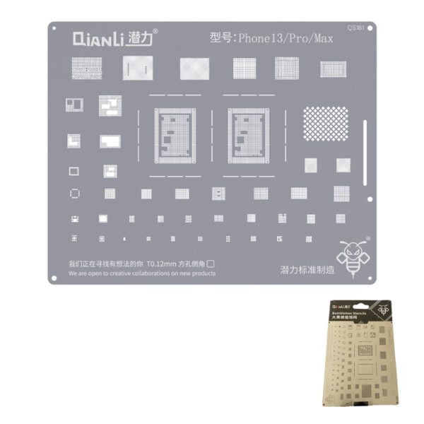 Stencil Compatible Con iPhone 13 13 Pro Max Reballing Qianli - Imagen 2