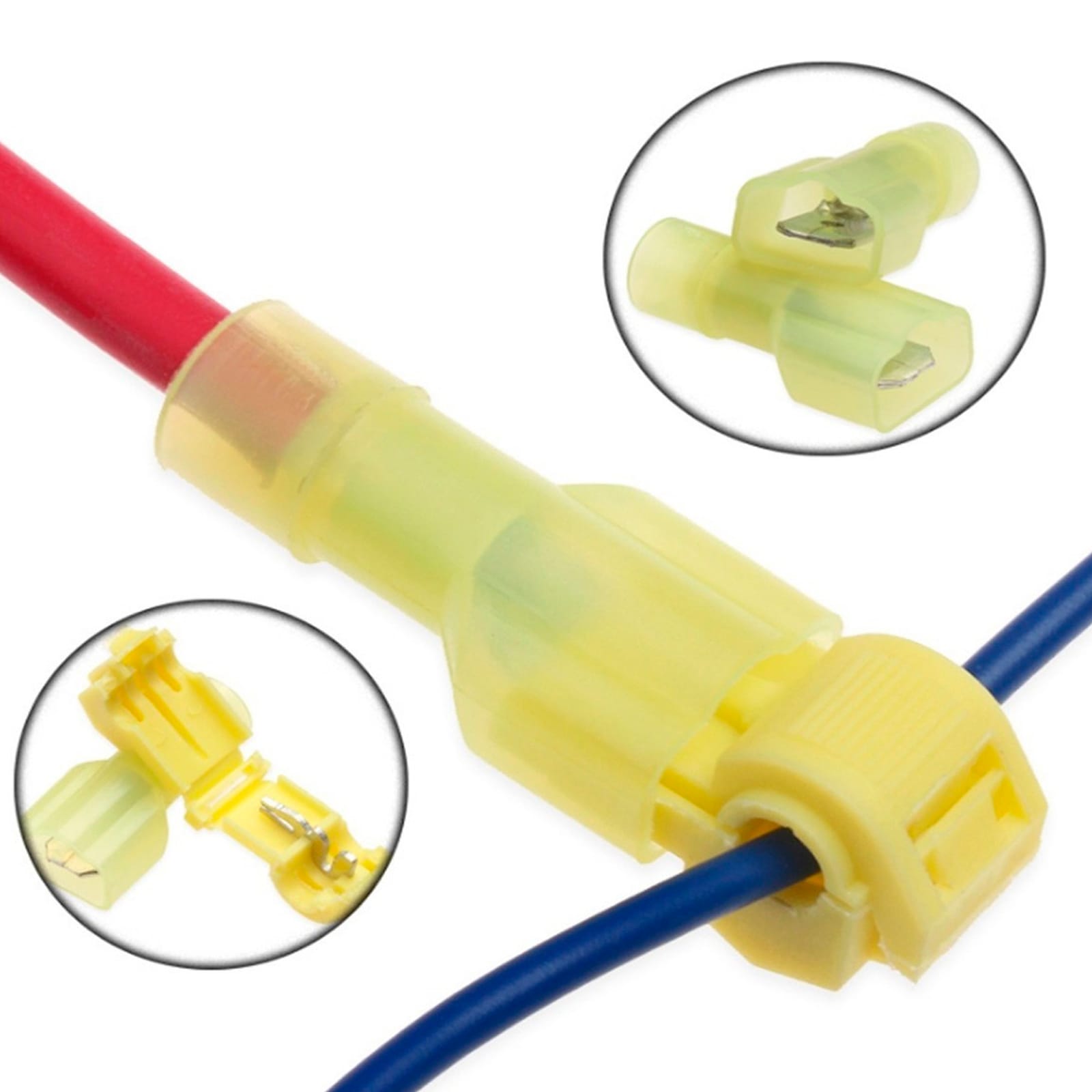 Terminales Conectores De Cable T-tap Calibre 12 10 Awg 40pzs