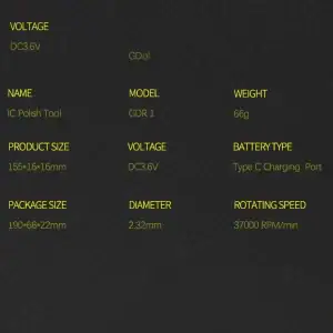 MINI TALADRO AMOLADORA MECHANIC IRX6 CARACTERISTICAS