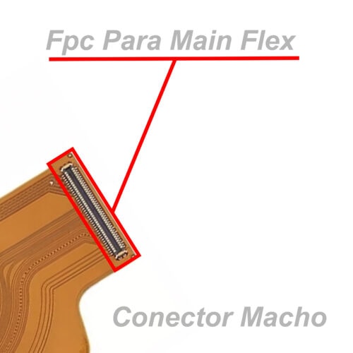 fpc Main flex para samsung a51 a71 a81 78 pines macho