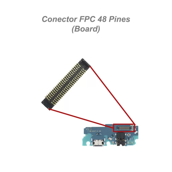 FPC 48 PINES BOARD CENTRO DE CRAGA PARA SAMSUNG A04S Ejemplo