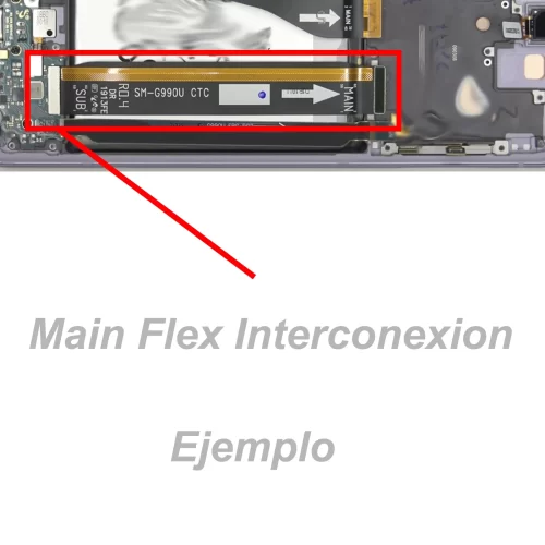 Flex de interconexion main board sub board s21 fe 5g Ejemplo Ml