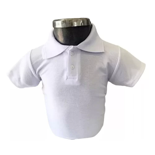 Playera Blanca Escolar Para Niño Y Niña Talla 8