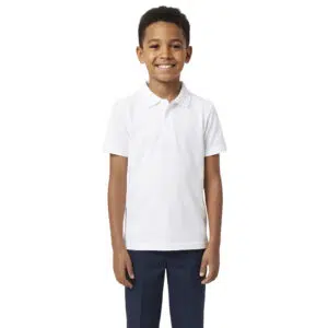 Playera Blanca Escolar Para Niño Y Niña Talla 12