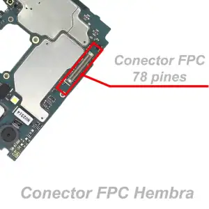 Conector Fpc 78 Pin Compatible Con Samsung A53 A23 A13 5g Ejemplo