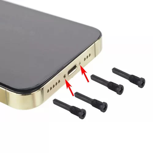 Tornillos Para iPhone 15 15 Pro 15 Pro Max 0,8mm Negro Ejemplo