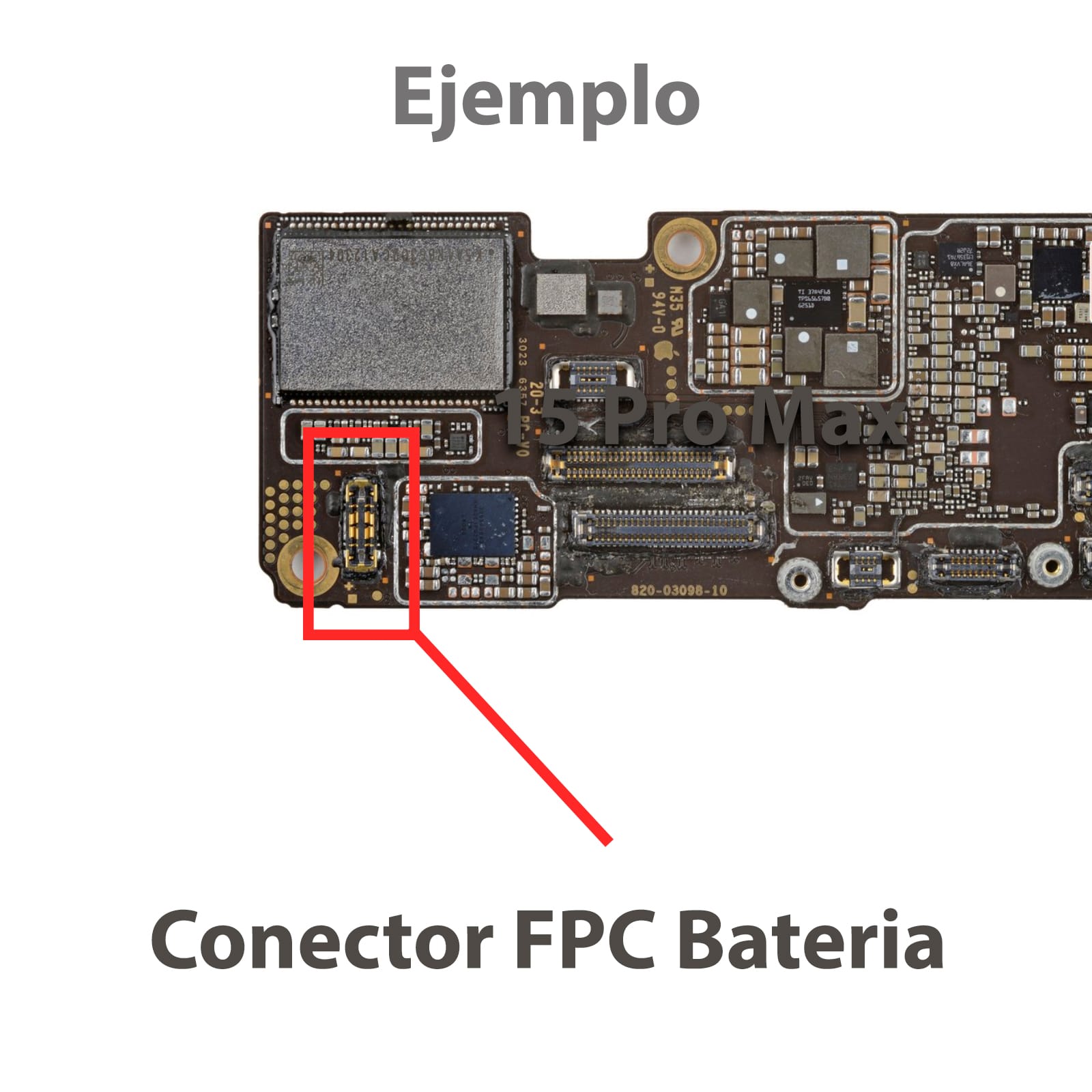 Fpc De Bateria Para iPhone 15 Pro Max 15 Pro 15 Ejemplo