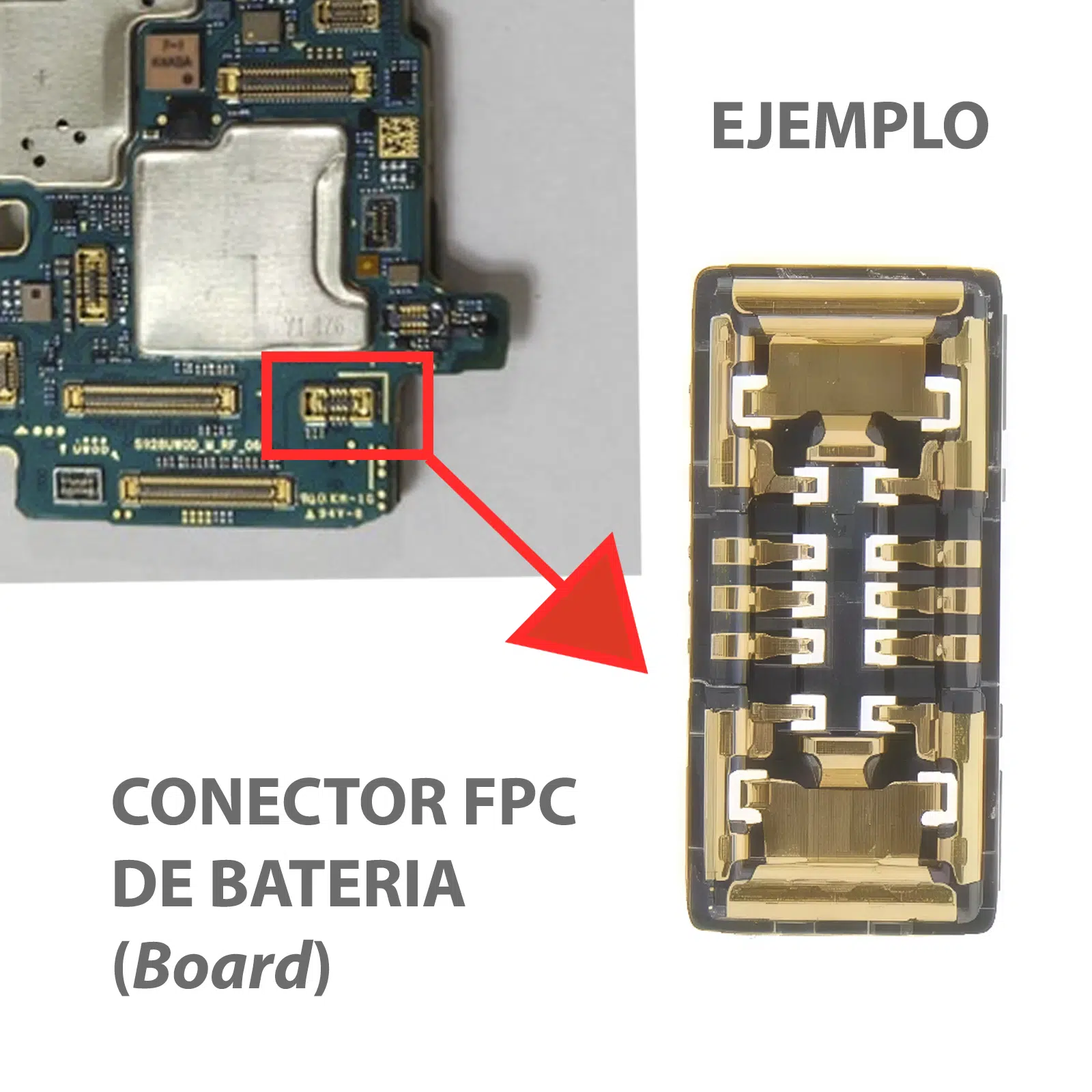 Conector Fpc Bateria Para Samsung S24 Ultra S24 Plus Ejemplo