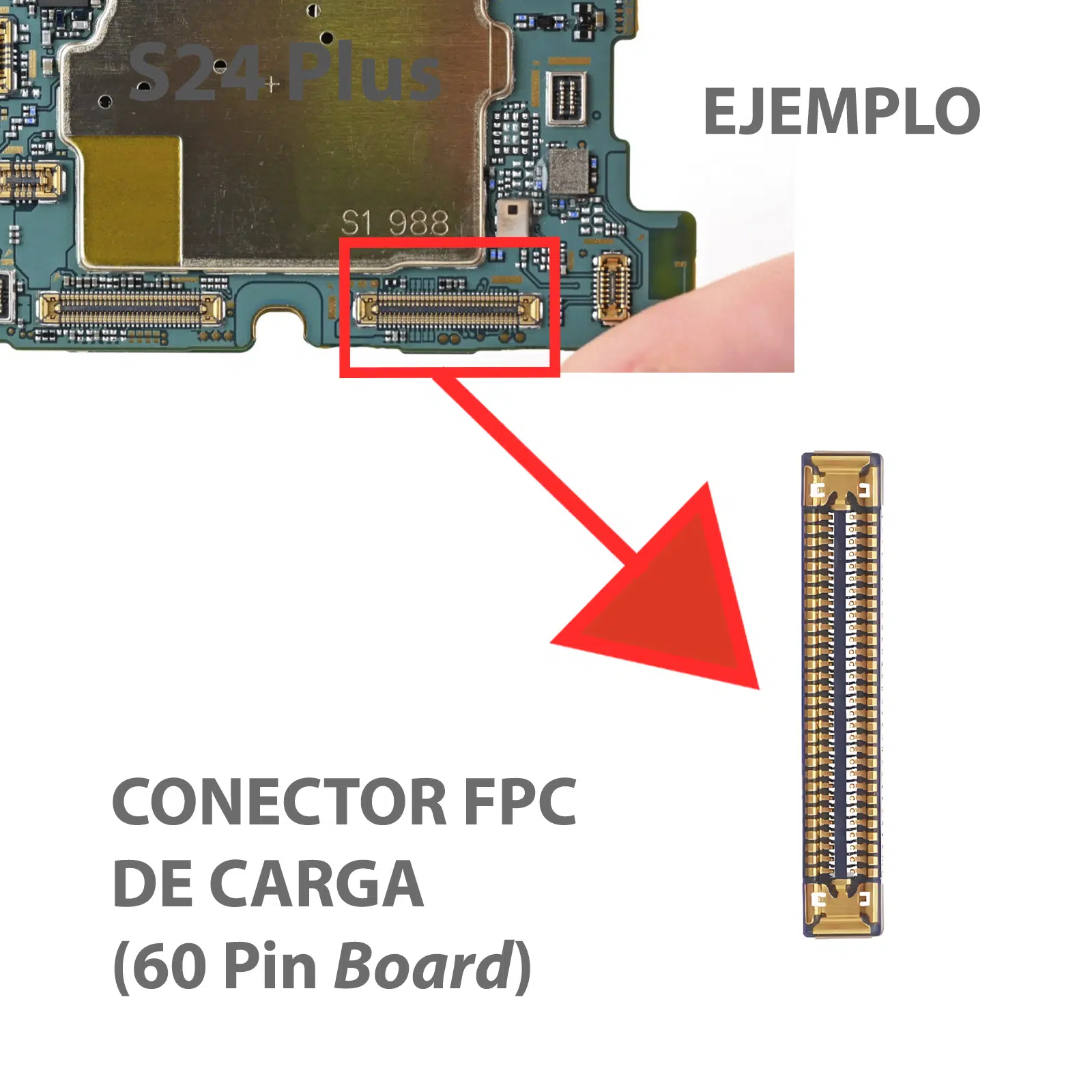 Fpc De Carga Para Samsung S24 Plus S24 Ejemplo