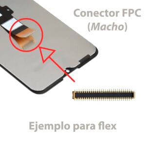 Fpc Lcd Para Moto G10 G22 G30 E20 Ejemplo Macho
