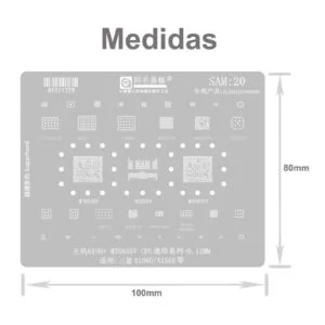 Stencil Amaoe Sam 20 A156u A156e A15 Medidas