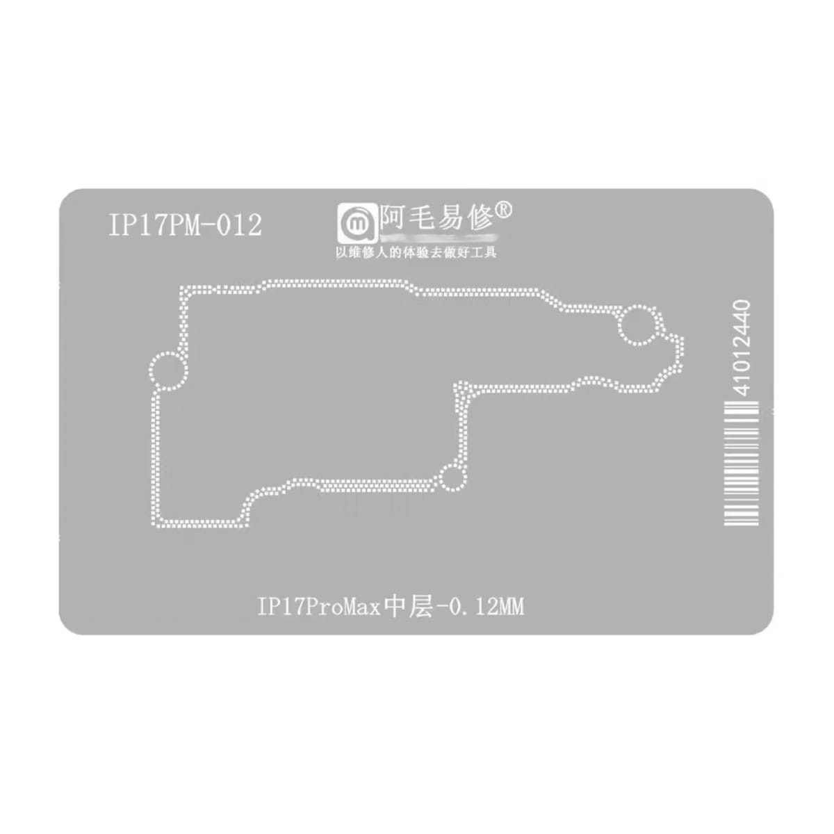 Stencil Interposer Para Ip 17 Pro Max